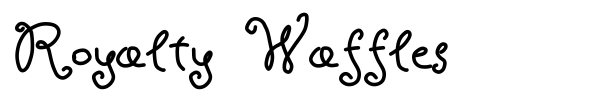 Royalty Waffles font preview
